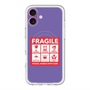 スリムプロテクションプレミアムケース with MagSafe［ FRAGILE Sticker - Purple ］
