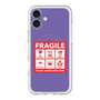 スリムプロテクションプレミアムケース with MagSafe［ FRAGILE Sticker - Purple ］