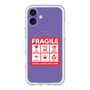 スリムプロテクションプレミアムケース with MagSafe［ FRAGILE Sticker - Purple ］