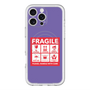 スリムプロテクションプレミアムケース with MagSafe［ FRAGILE Sticker - Purple ］
