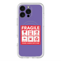スリムプロテクションプレミアムケース with MagSafe［ FRAGILE Sticker - Purple ］