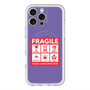 スリムプロテクションプレミアムケース with MagSafe［ FRAGILE Sticker - Purple ］