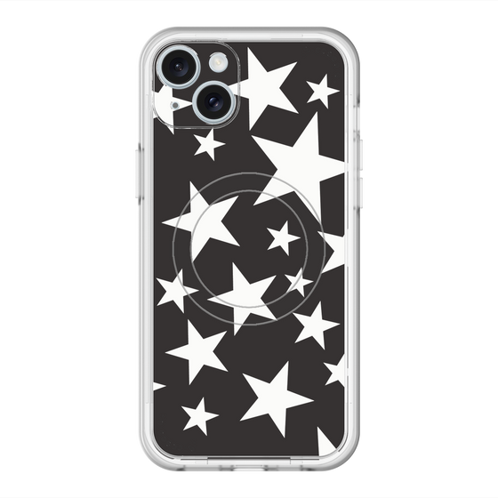 スリムプロテクションプレミアムケース with MagSafe［ Stars - Black ］