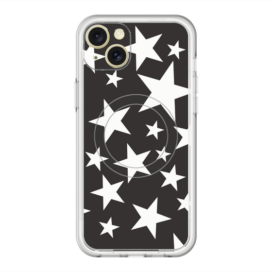 スリムプロテクションプレミアムケース with MagSafe［ Stars - Black ］