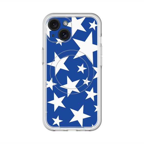 スリムプロテクションプレミアムケース with MagSafe［ Stars - Blue ］