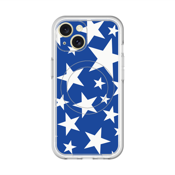 スリムプロテクションプレミアムケース with MagSafe［ Stars - Blue ］