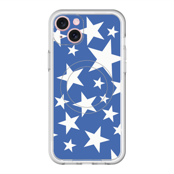 スリムプロテクションプレミアムケース with MagSafe［ Stars - Blue ］