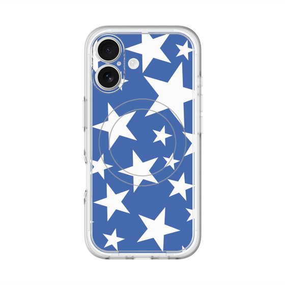 スリムプロテクションプレミアムケース with MagSafe［ Stars - Blue ］