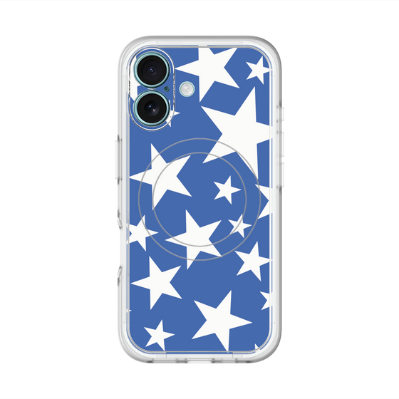 スリムプロテクションプレミアムケース with MagSafe［ Stars - Blue ］