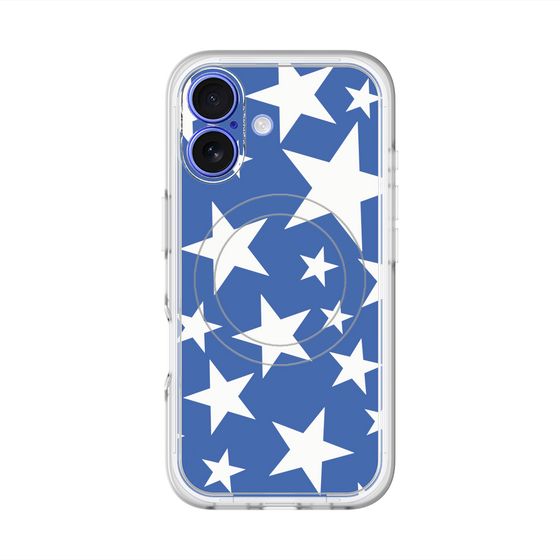 スリムプロテクションプレミアムケース with MagSafe［ Stars - Blue ］