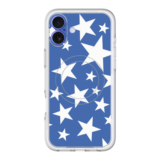スリムプロテクションプレミアムケース with MagSafe［ Stars - Blue ］