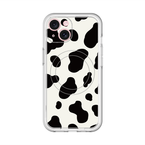 スリムプロテクションプレミアムケース with MagSafe［ Cow - White ］