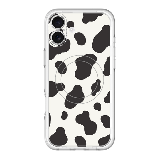 スリムプロテクションプレミアムケース with MagSafe［ Cow - White ］