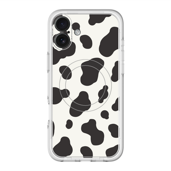 スリムプロテクションプレミアムケース with MagSafe［ Cow - White ］