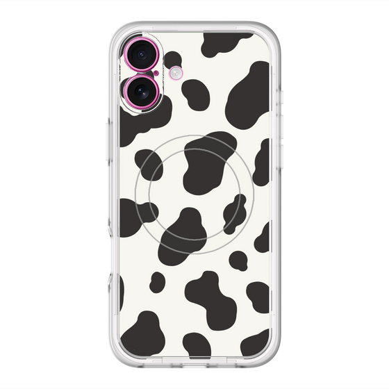 スリムプロテクションプレミアムケース with MagSafe［ Cow - White ］