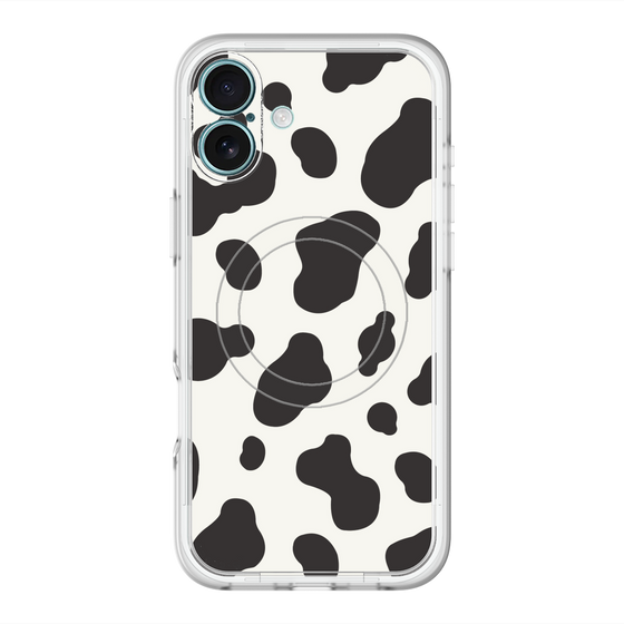スリムプロテクションプレミアムケース with MagSafe［ Cow - White ］