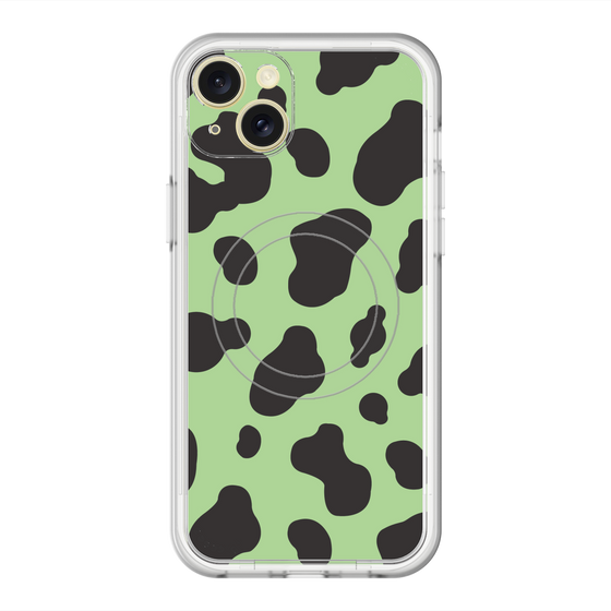 スリムプロテクションプレミアムケース with MagSafe［ Cow - Green ］