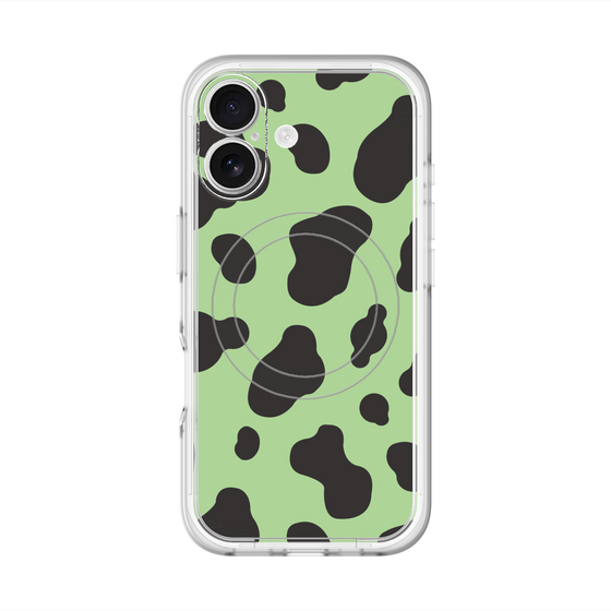 スリムプロテクションプレミアムケース with MagSafe［ Cow - Green ］
