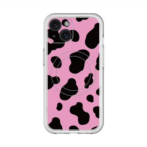 スリムプロテクションプレミアムケース with MagSafe［ Cow - Pink ］
