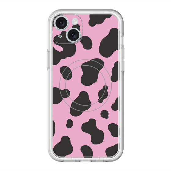 スリムプロテクションプレミアムケース with MagSafe［ Cow - Pink ］