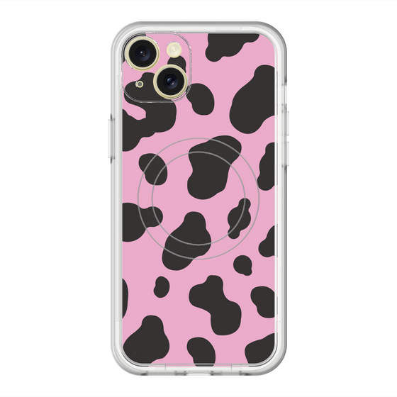 スリムプロテクションプレミアムケース with MagSafe［ Cow - Pink ］