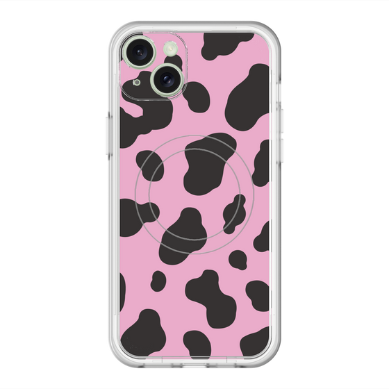スリムプロテクションプレミアムケース with MagSafe［ Cow - Pink ］
