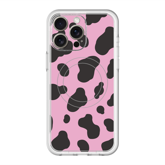 スリムプロテクションプレミアムケース with MagSafe［ Cow - Pink ］