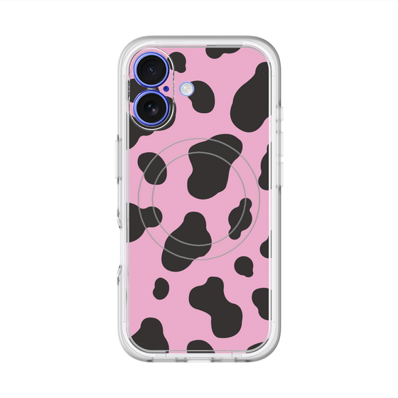 スリムプロテクションプレミアムケース with MagSafe［ Cow - Pink ］