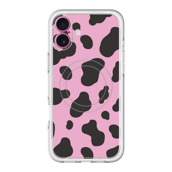 スリムプロテクションプレミアムケース with MagSafe［ Cow - Pink ］