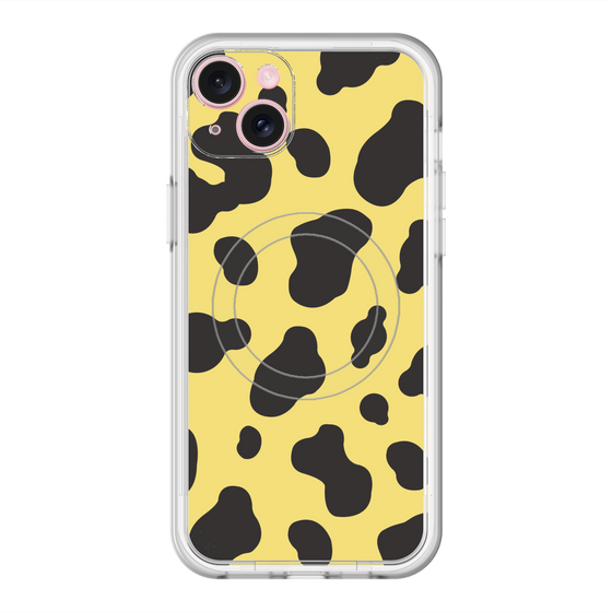 スリムプロテクションプレミアムケース with MagSafe［ Cow - Yellow ］