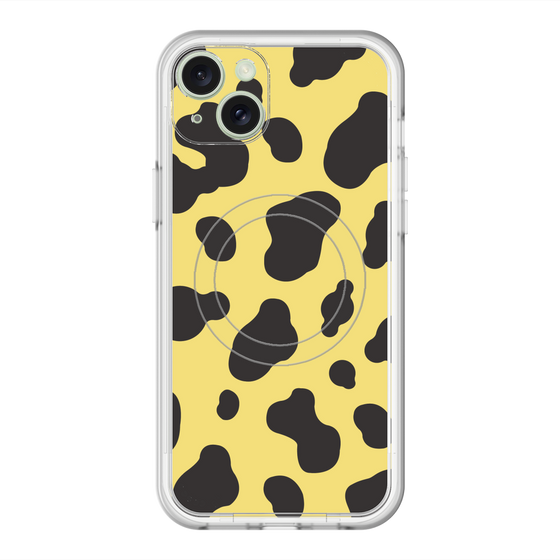 スリムプロテクションプレミアムケース with MagSafe［ Cow - Yellow ］
