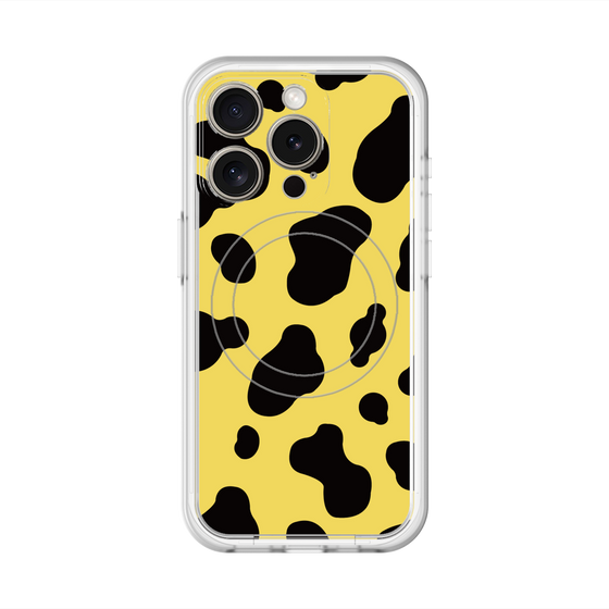 スリムプロテクションプレミアムケース with MagSafe［ Cow - Yellow ］