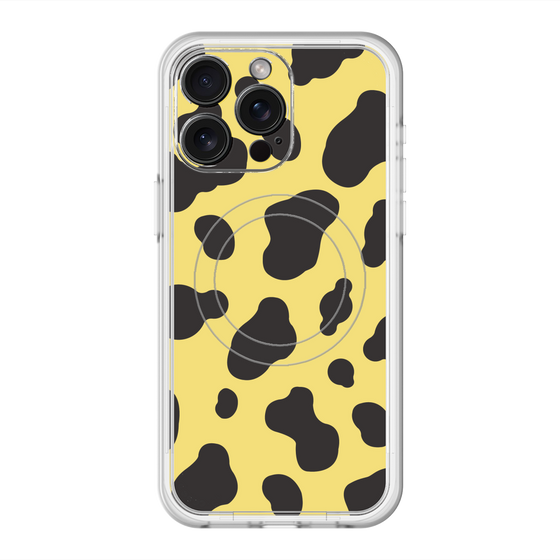 スリムプロテクションプレミアムケース with MagSafe［ Cow - Yellow ］