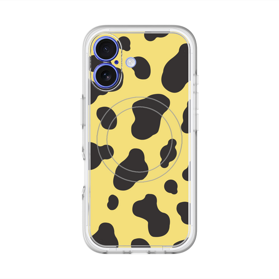 スリムプロテクションプレミアムケース with MagSafe［ Cow - Yellow ］