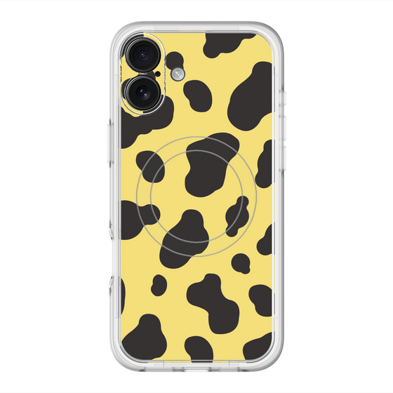 スリムプロテクションプレミアムケース with MagSafe［ Cow - Yellow ］