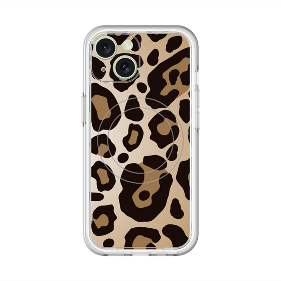 スリムプロテクションプレミアムケース with MagSafe［ Leopard - Yellow ］