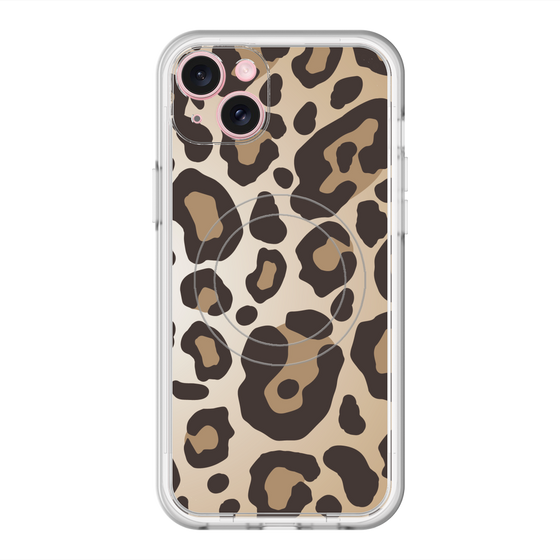 スリムプロテクションプレミアムケース with MagSafe［ Leopard - Yellow ］