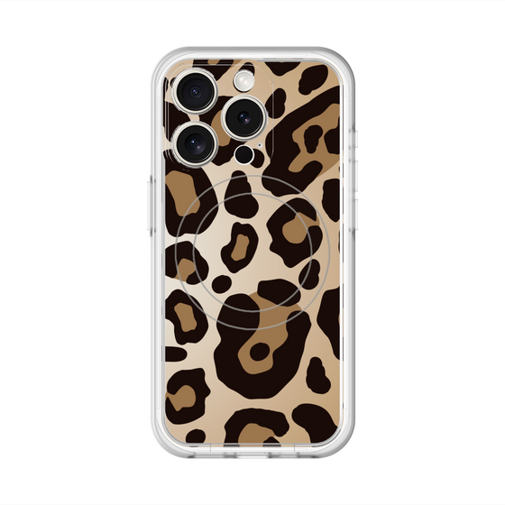 スリムプロテクションプレミアムケース with MagSafe［ Leopard - Yellow ］