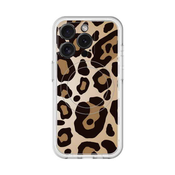 スリムプロテクションプレミアムケース with MagSafe［ Leopard - Yellow ］