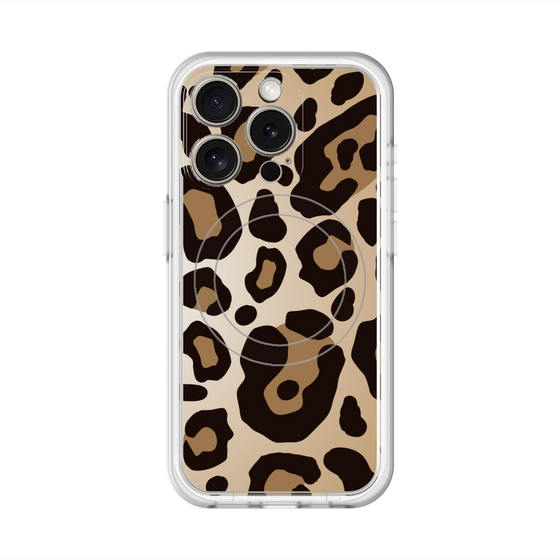 スリムプロテクションプレミアムケース with MagSafe［ Leopard - Yellow ］