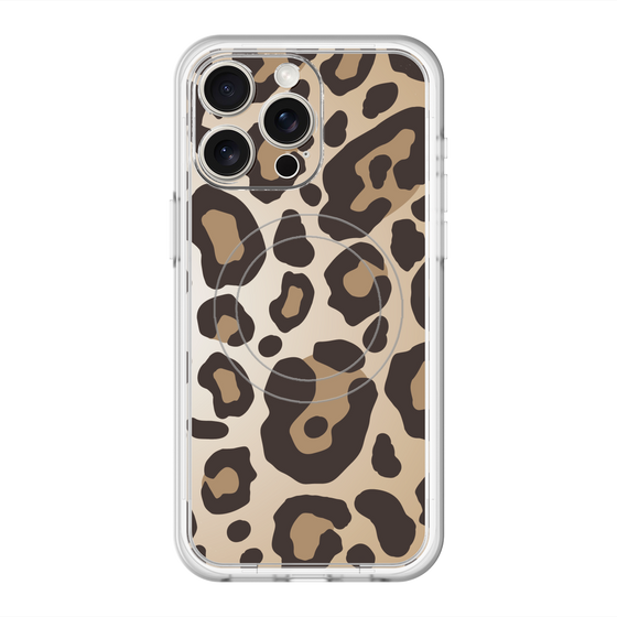スリムプロテクションプレミアムケース with MagSafe［ Leopard - Yellow ］