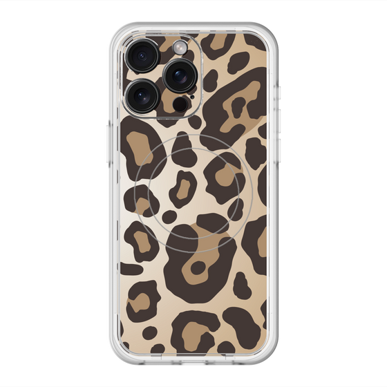 スリムプロテクションプレミアムケース with MagSafe［ Leopard - Yellow ］