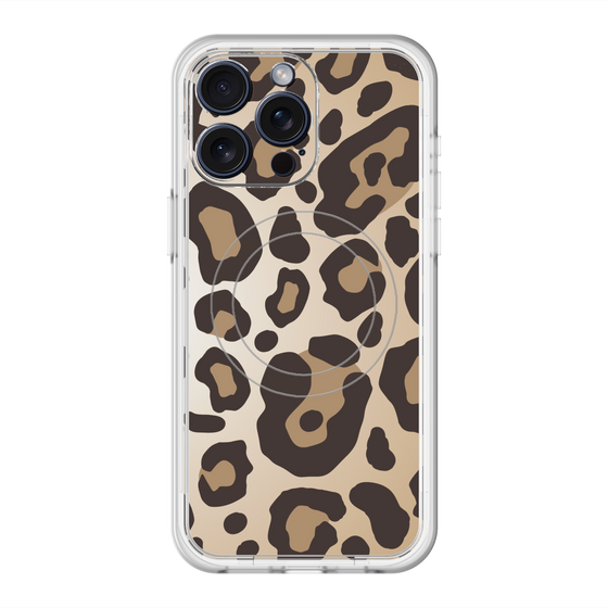 スリムプロテクションプレミアムケース with MagSafe［ Leopard - Yellow ］