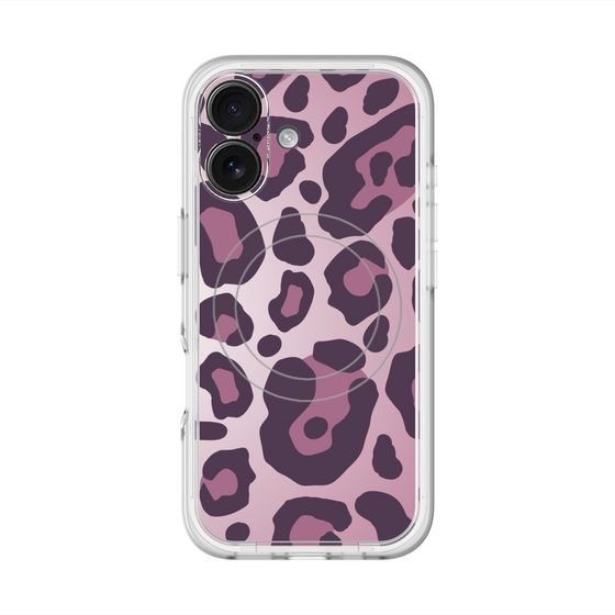 スリムプロテクションプレミアムケース with MagSafe［ Leopard - Pink ］