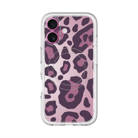 スリムプロテクションプレミアムケース with MagSafe［ Leopard - Pink ］