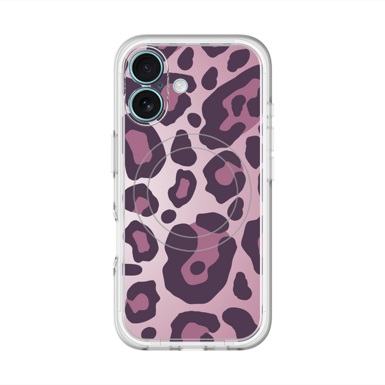 スリムプロテクションプレミアムケース with MagSafe［ Leopard - Pink ］