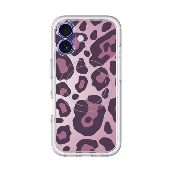 スリムプロテクションプレミアムケース with MagSafe［ Leopard - Pink ］