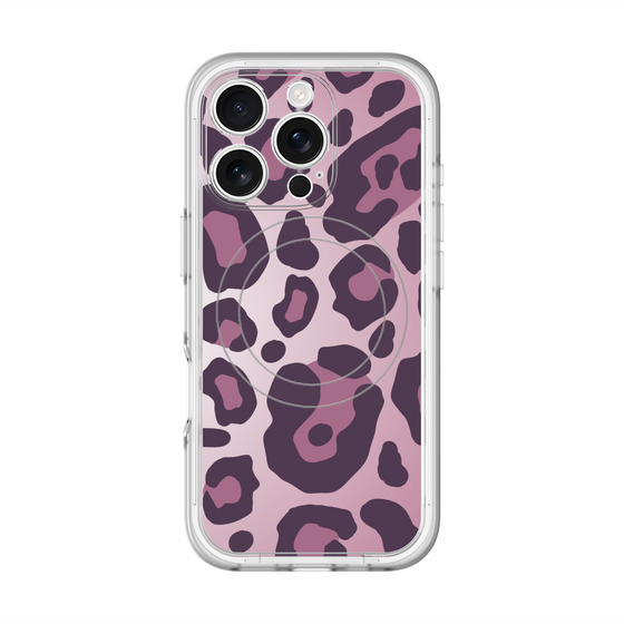 スリムプロテクションプレミアムケース with MagSafe［ Leopard - Pink ］