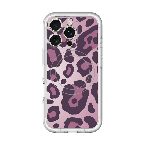 スリムプロテクションプレミアムケース with MagSafe［ Leopard - Pink ］