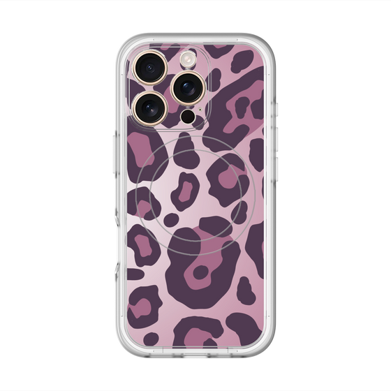 スリムプロテクションプレミアムケース with MagSafe［ Leopard - Pink ］